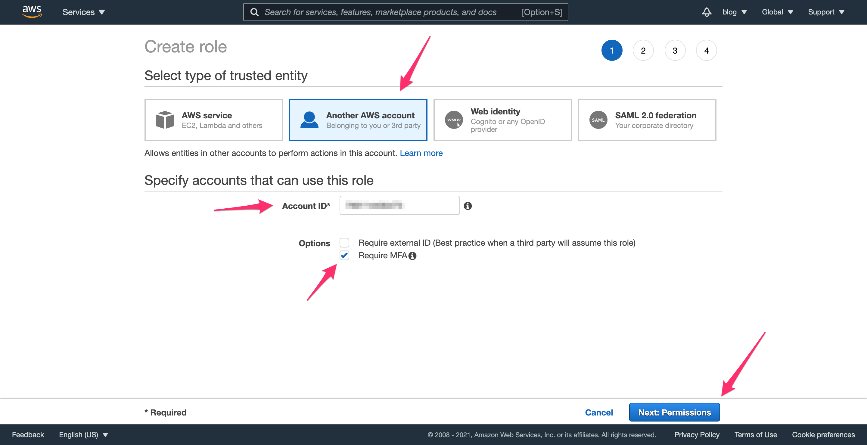 AWS IAM Role Trusted Entity