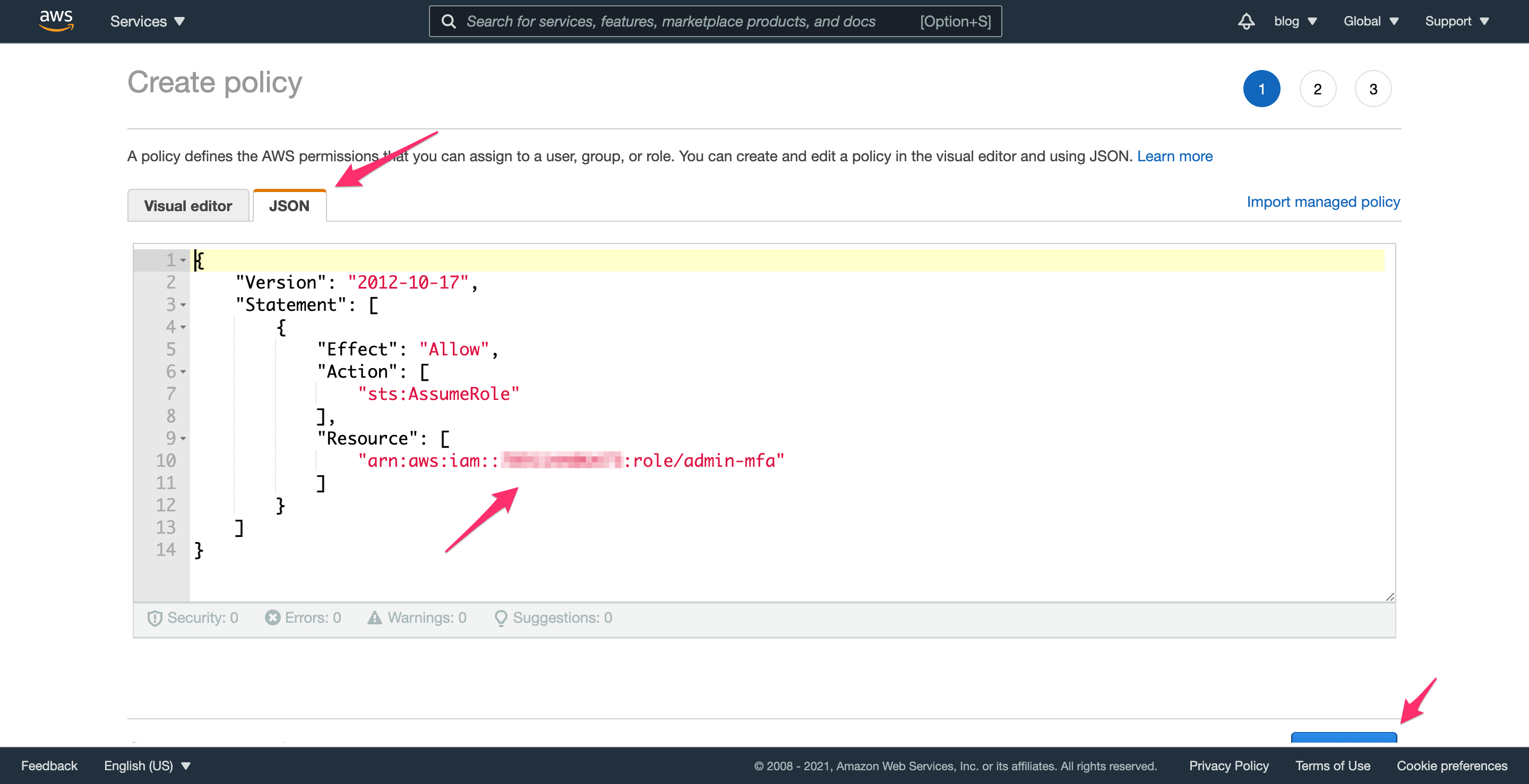 AWS IAM Assume Role Policy